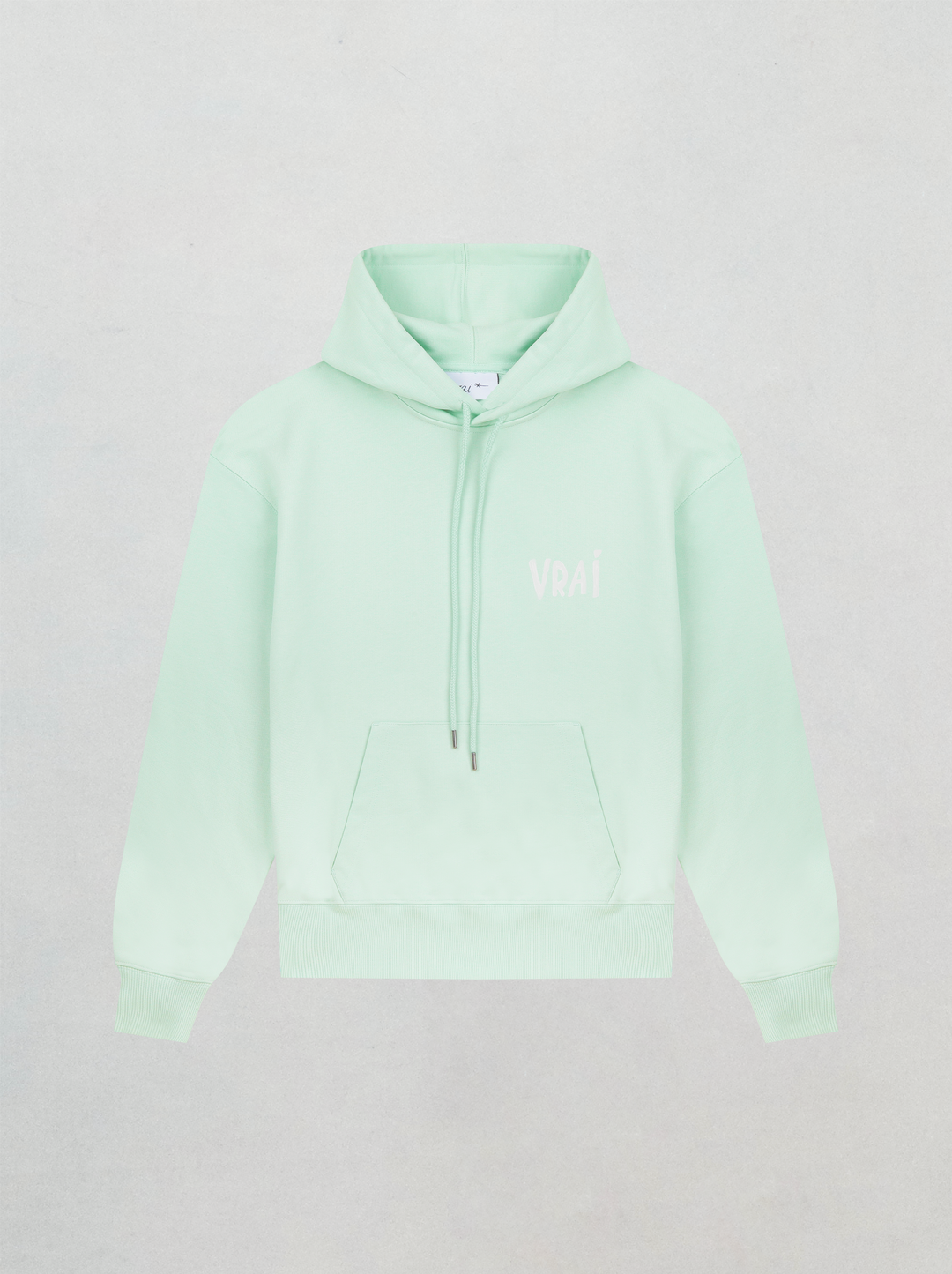 Sweat capuche unisexe FRESQUE vert d'eau