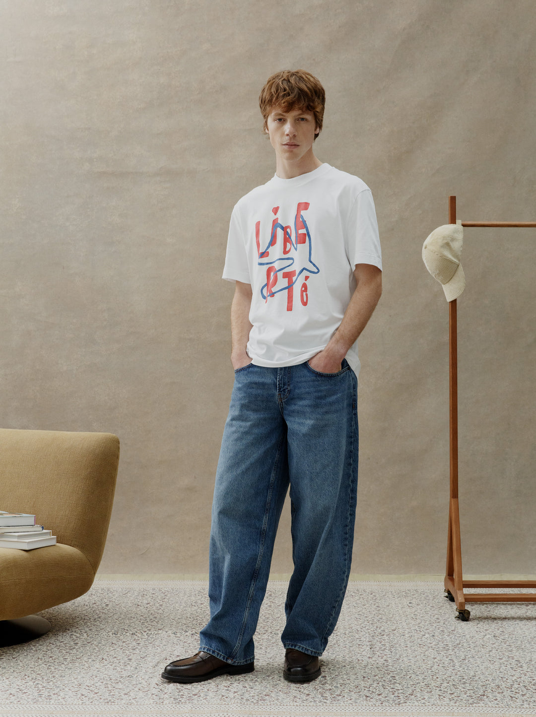 tshirt LIBERTÉ BLANC