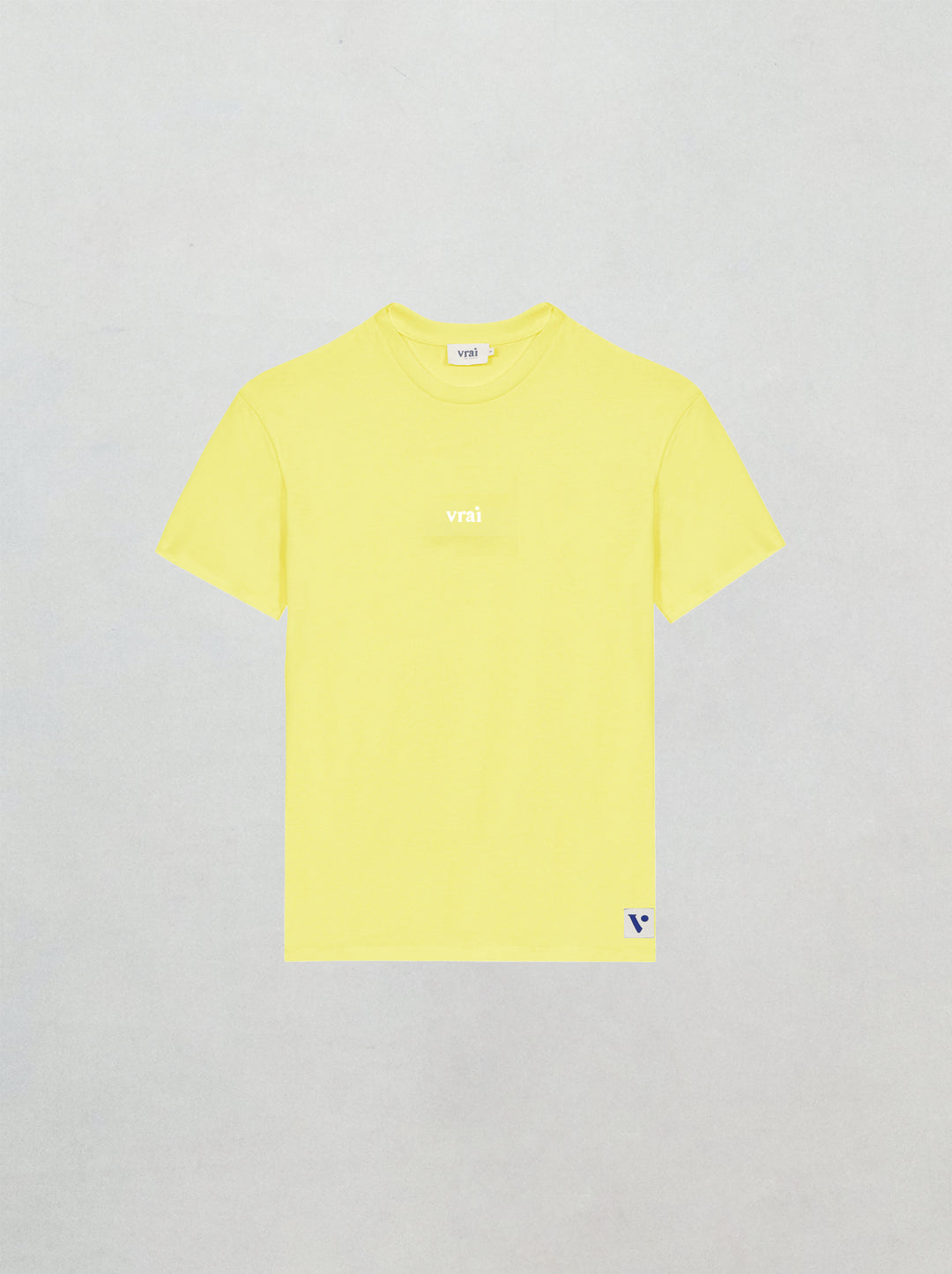 T-shirt VRAI VIANNEY jaune poussin 