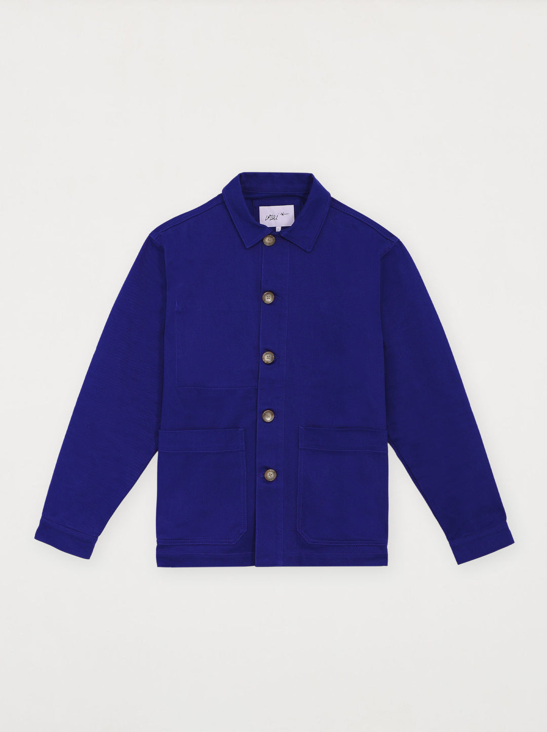 Veste brodée unisexe LIBERTÉ bleu outremer