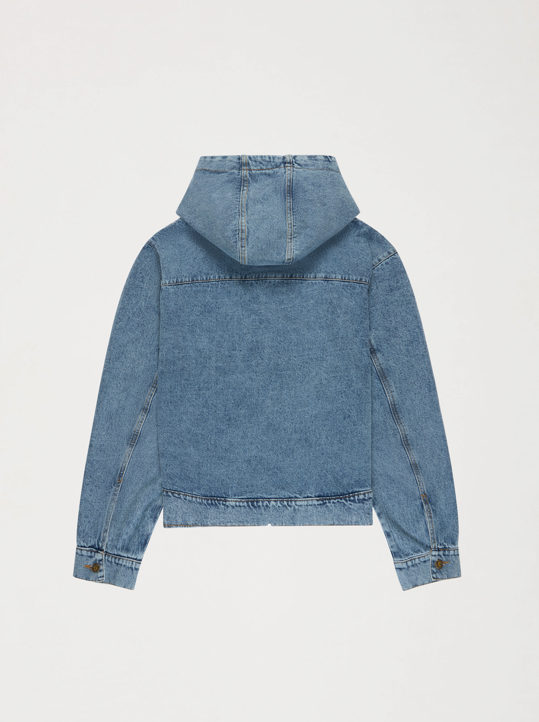 Veste à capuche unisexe PATCH denim délavé